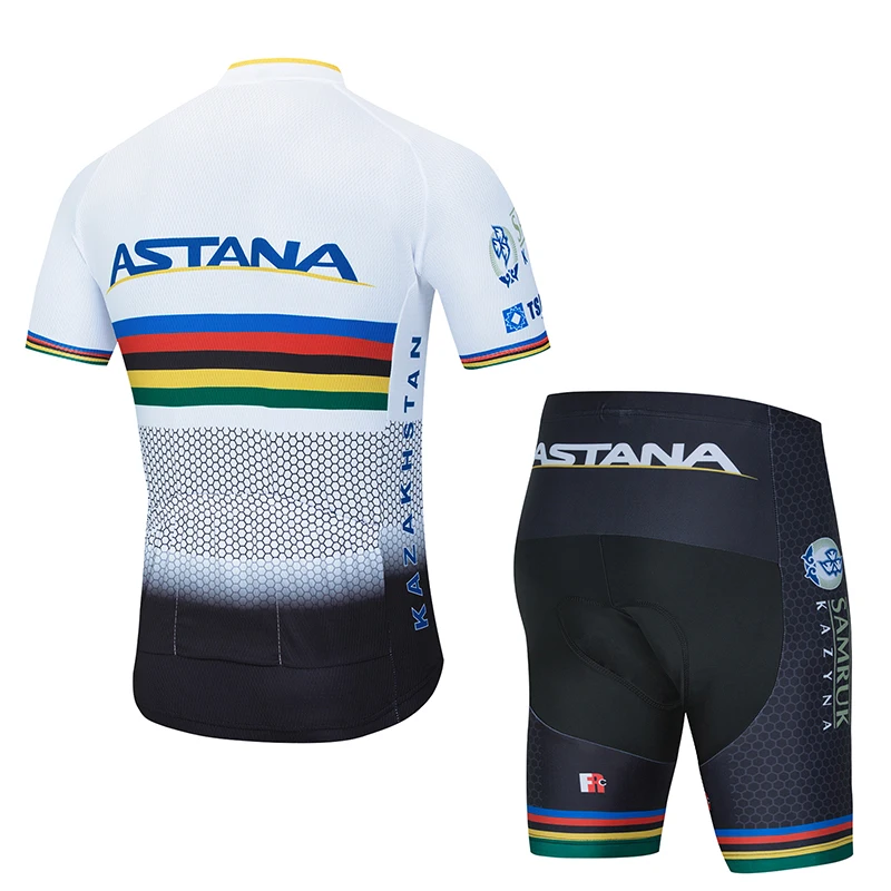 Новинка 2020 красный Астана велосипедная команда Джерси 19D велосипедные шорты