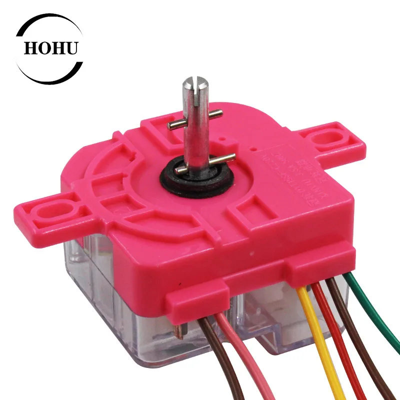 

6-Wire Washing Machine Timer 180 Degree Central Hole Distance 72mm Switch Shaft