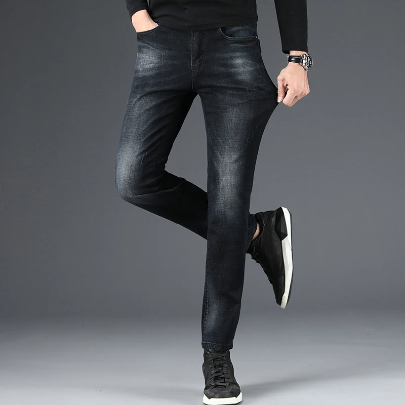 Мужские брюки прямые деловые повседневные офисные формальные Классические