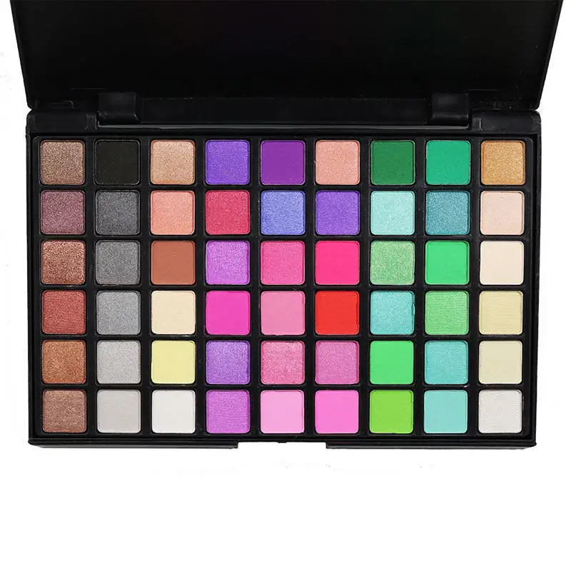 54 Цветной палитры теней для век с продолжительный блеск легко носить натуральные