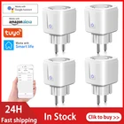 Смарт-розетка Tuya с Wi-Fi, 16 А, голосовым управлением и таймером