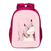 darling in the franxx backpack girl bags japan anime zero two bookbag fashion cartoon double layer rucksack children bag mochila