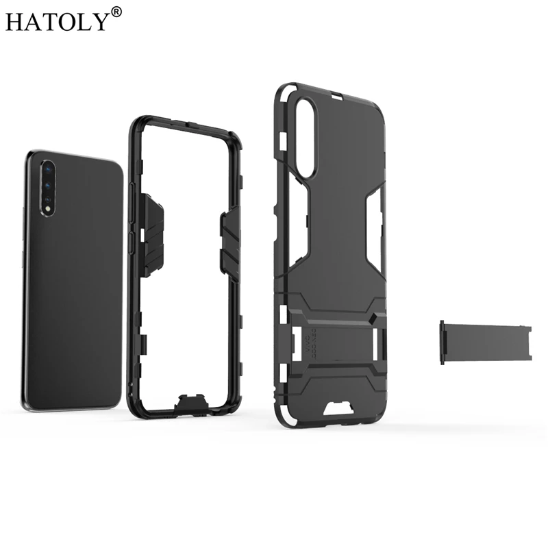 For Vivo iQOO Neo Case Rubber Robot Armor TPU PC Shell Hard Back Phone Cover for Vivo iQOO Neo Protective Case for Vivo iQOO Neo