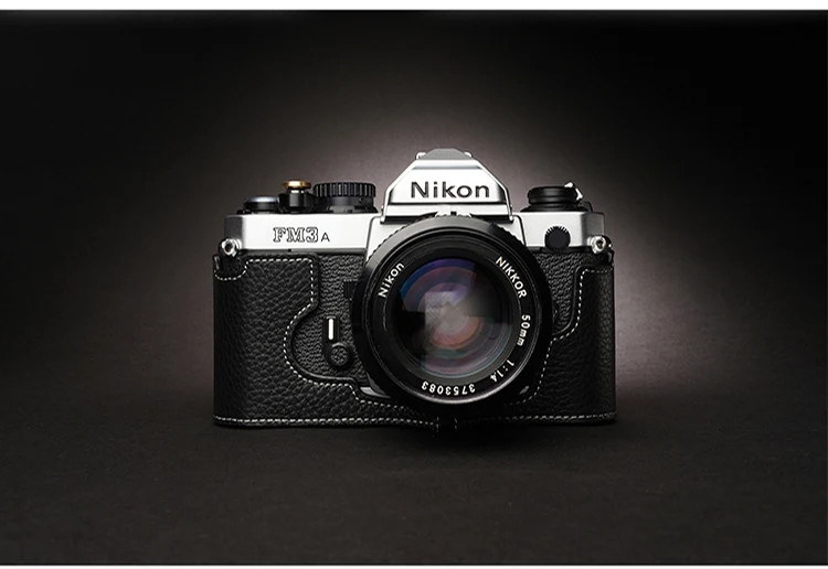Чехол ручной работы из натуральной кожи для камеры Nikon FM3A