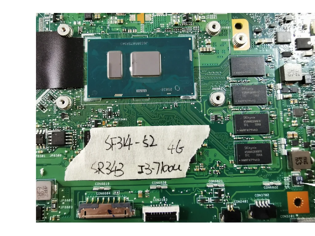 Оригинальный Для ACER SF314 52 Материнская плата ноутбука I3 7100U SU4EA REV 2 0 испытанное