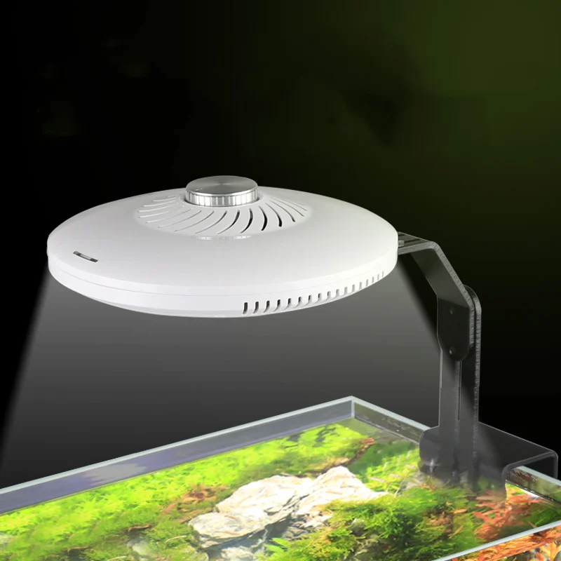 구매 SUNSUN-수족관 물고기용 UFO 램프, 전체 스펙트럼, 수생 클립 온 LED 조명, 48W, 수족관 조명