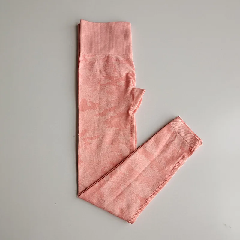 Камуфляж бесшовные энергии жизненно леггинсы с высокой талией брюки для занятий