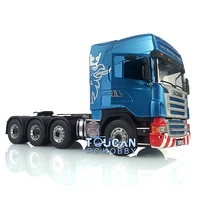 lesu 88 chassis 114 rc tractor truck motor painted metal blue color for scania diy car thzh0916