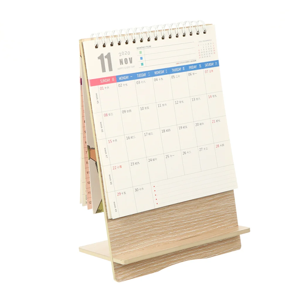 

1Pc 2021 Desk Calendar Creative Noting Calendar Practical Planning Calendar