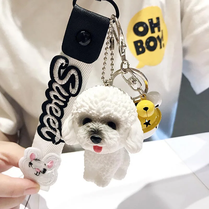 Новая кукла брелок для ключей милая плюшевая собака подвеска ордена женская