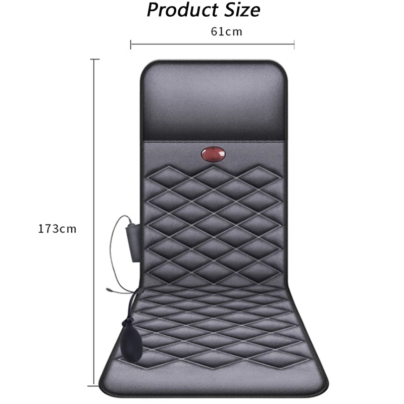 

Multifunction Electric Heated Massager Chair Intelligent Control Cushion Massager Lumbar Neck Body Mattress Pain Relief