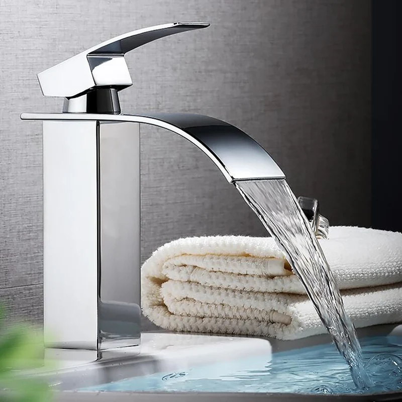 Однорычажный смеситель для раковины однорычажный из полированного хрома с