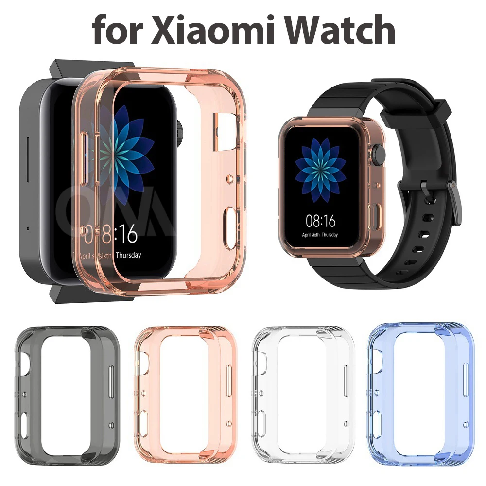 Защитный чехол для часов Xiaomi Mi высококачественный из ТПУ тонкий бампер умных MiWatch