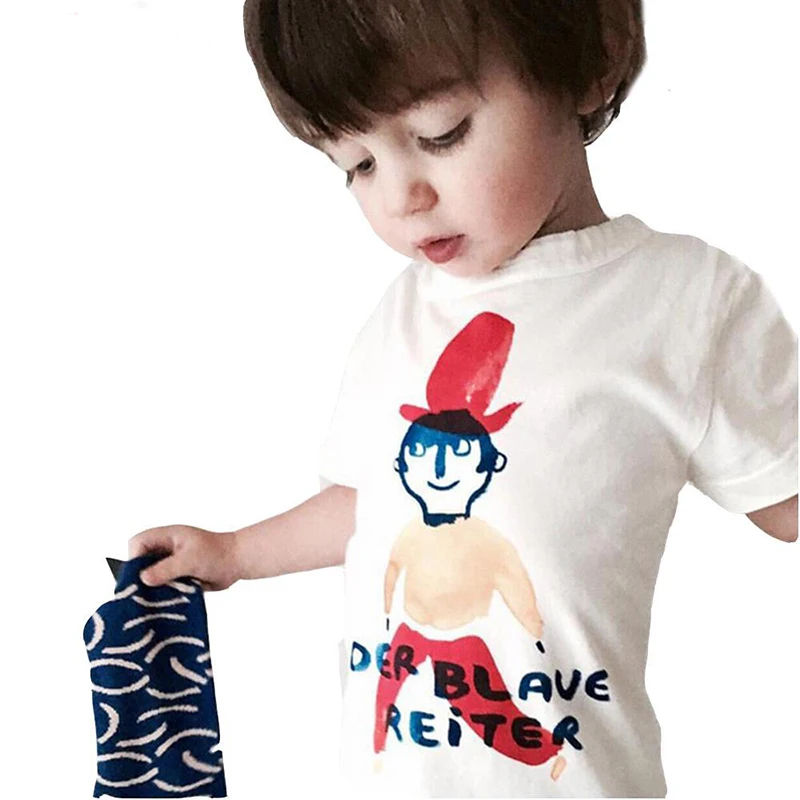 Новые детские повседневные хлопковые футболки хлопковая футболка с принтом для