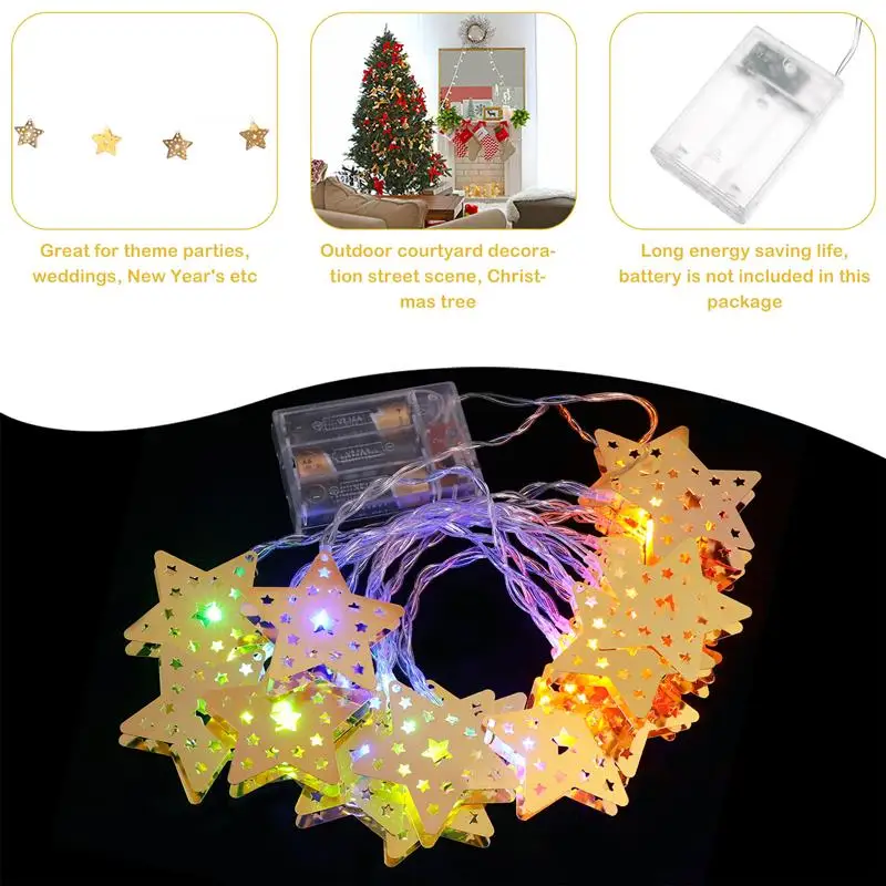 

1 Set Creative String Lamp LED Fairy String Light for Muslim Lesser Bairam