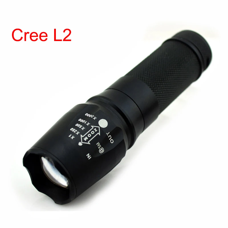 

Powerful Xm-L2 Led Flashlight Torch Lampe Torche Zoomable High Bright Flash Light Lamp 18650 /Aaa Battery Linternas
