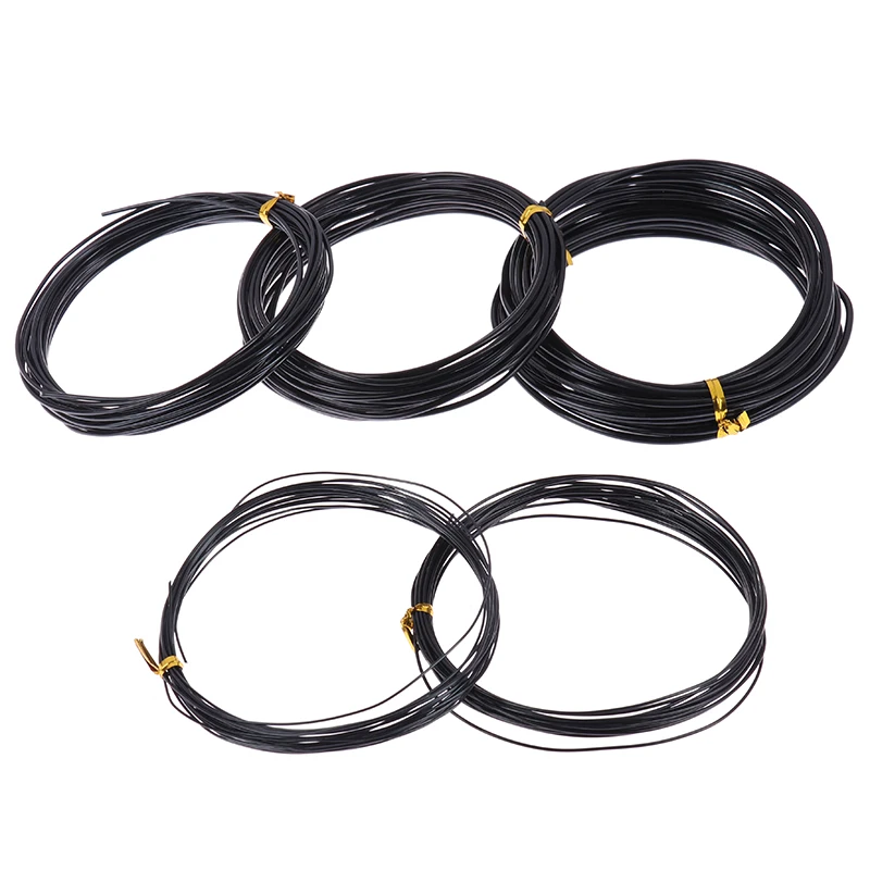 

Total 5m (Black) Bonsai Wires With 5 Sizes (1.0 Mm,1.5 Mm,2.0 Mm 2.5mm .3mm) Anodized Aluminum Bonsai Training Wire