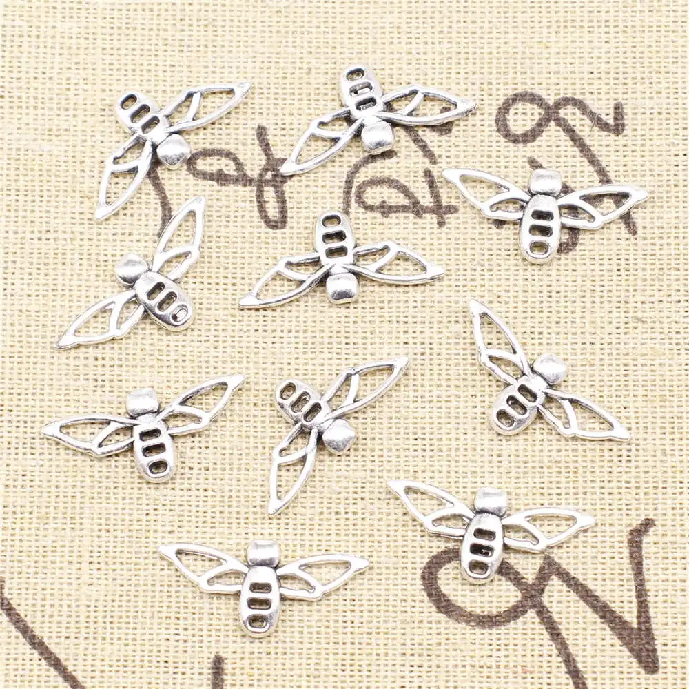 

10 шт., подвески серебряного цвета, 12 х25 мм