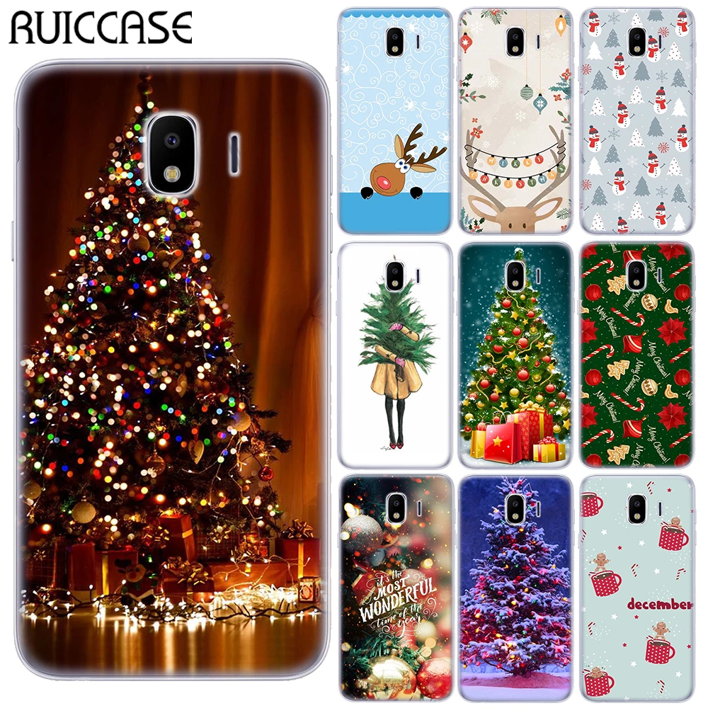 Счастливого Рождества чехлов из термопластичного полиуретана (TPU) для Samsung Galaxy J3 J5