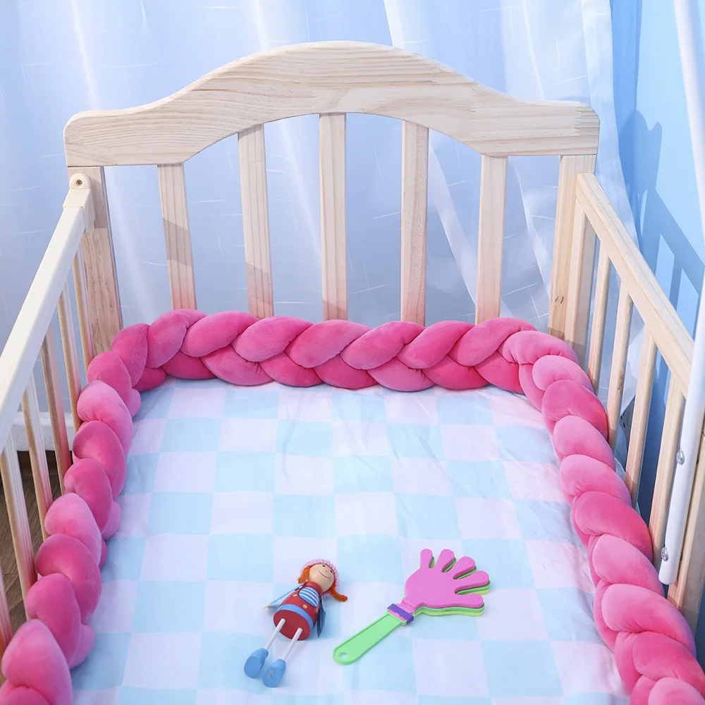 CYSINCOS 1 м 2 м 3 м детская кровать коса узел подушка для младенца Bebe защита для кроватки кроватка декор комнаты