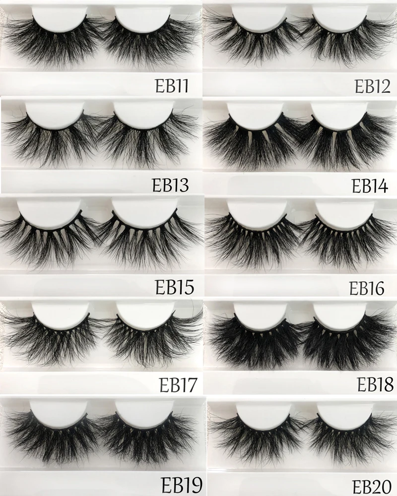 Новые поступления 25 мм норковые ресницы 3D натуральные накладные безжалостные