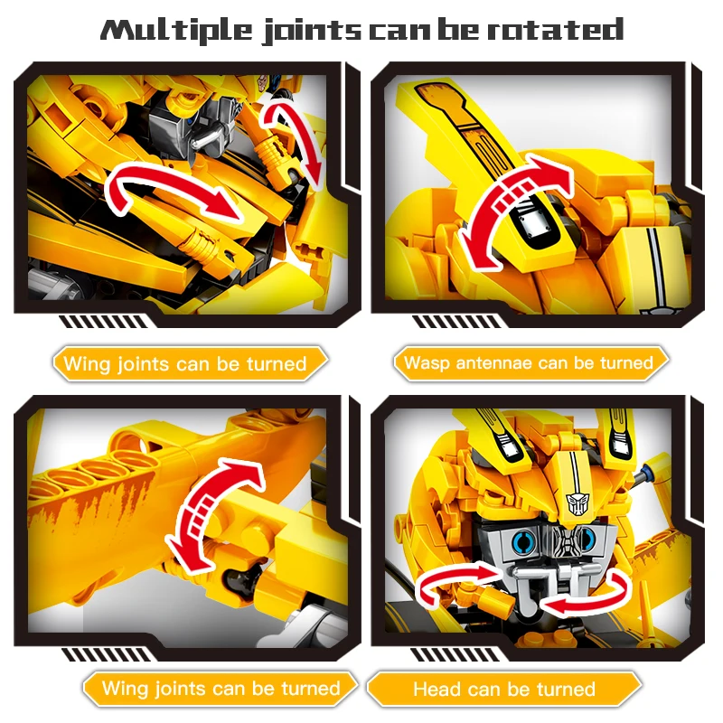 Конструктор-трансформер для мальчиков желтый конструктор супергерои