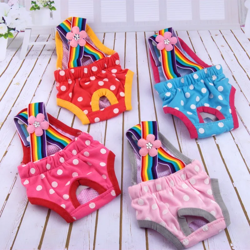 

Pet Sanitary Physiological Pants Dog Shorts Diaper Washable Female Short Panties Menstruation Underwear Briefs