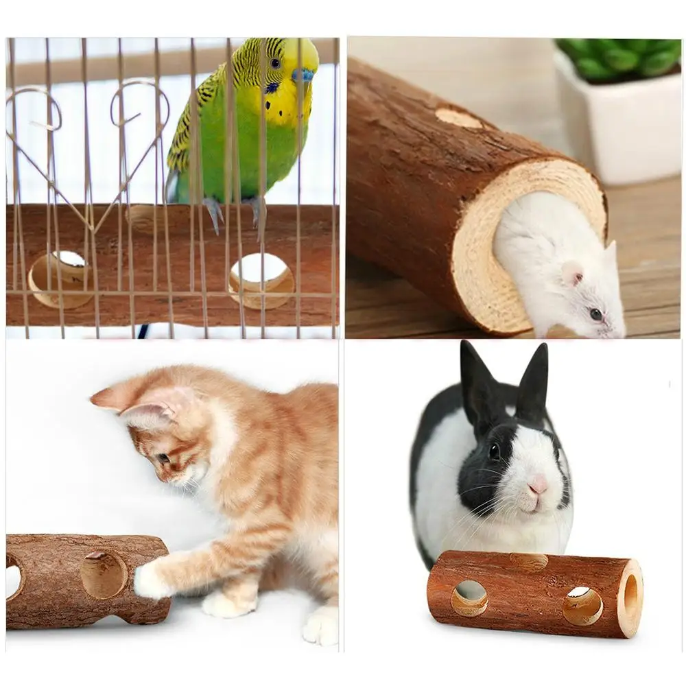 Деревянная лестница игрушка для жевательного моста туннель хомяка шиншиллы