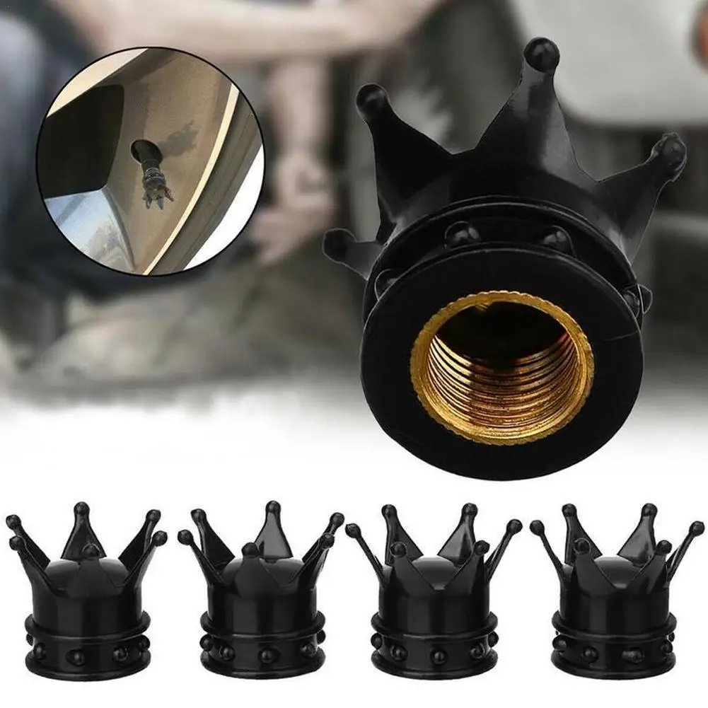 

1pcs Universal Car Motorcycle Tire Valve Cap Dustproof Crown Standard Valve Tyre Air Stem Tire Wheel Caps Car Accessories G Q4J9