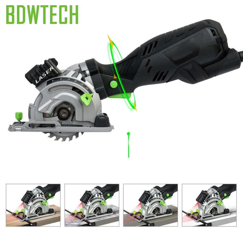 Bodew Tech BTC01 5.8Amp мини циркулярная компактная пила с 89 мм &quot24 T TCT лезвие вакуумный