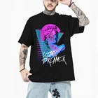 Мужские футболки в стиле ретро, трендовые Модные топы с принтом, Летняя распродажа, уличная одежда оверсайз, Прямая поставка, 2021