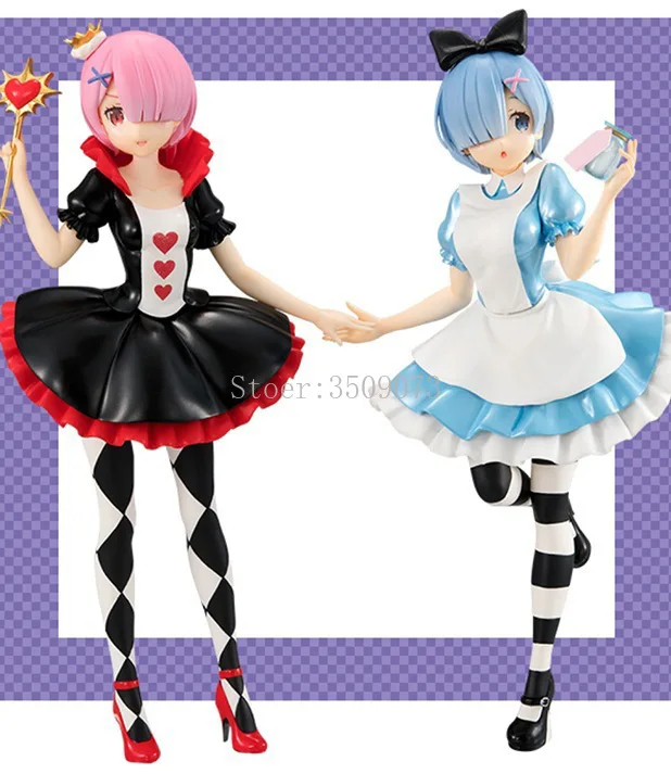 Фигурка аниме Rem и Ram Oirandouchuu Re:ZERO Начальная жизнь в другом мире ПВХ экшн фигурка