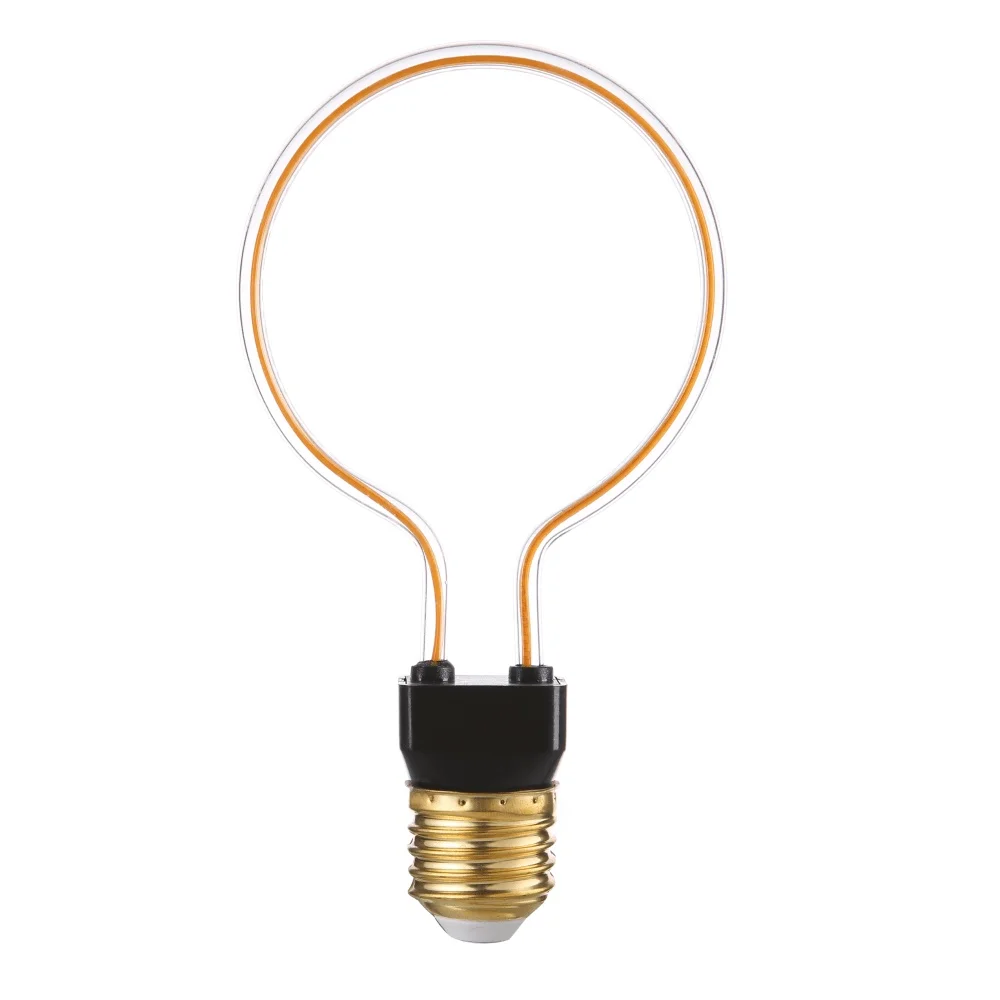 Лампа светодиодная Hiper THOMSON LED DECO FILAMENT WIRE CIRCLE 4W 400Lm E27 200300 2700K GOLD|Светодиодные лампы и