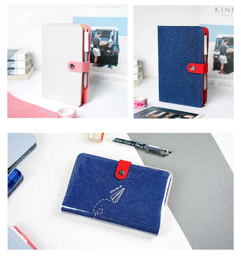 Cotton cloth covered A5 notebook pure colored botebook school used note book office school supplies pocketbook