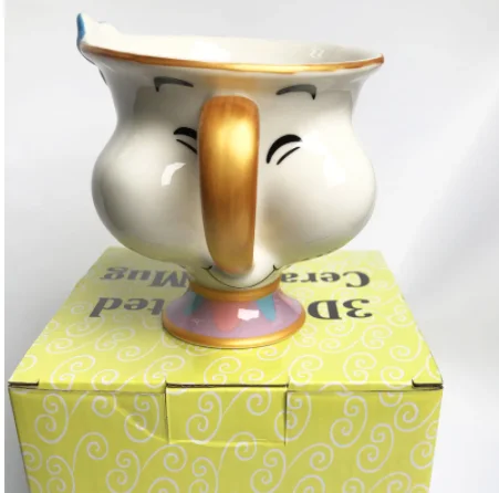

New style Hot sale Beauty and the Beast Mrs Potts' son Du Face,Chip Only Mug Tea Coffee Cup for friend Nice Gift