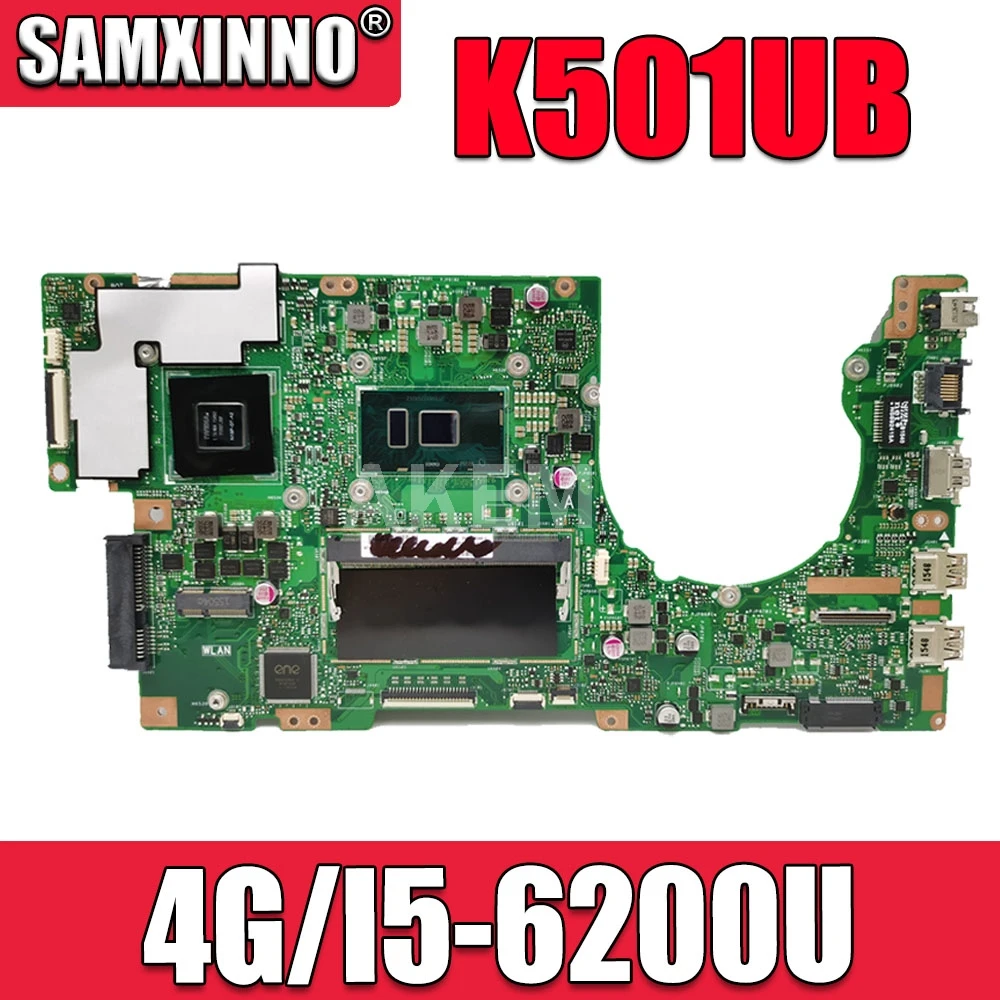 SAMXINNO для ASUS K501UX K501UB K501U материнская плата ноутбука rev2.0 i5 6200U CPU GT940M 4GB RAM|Материнские
