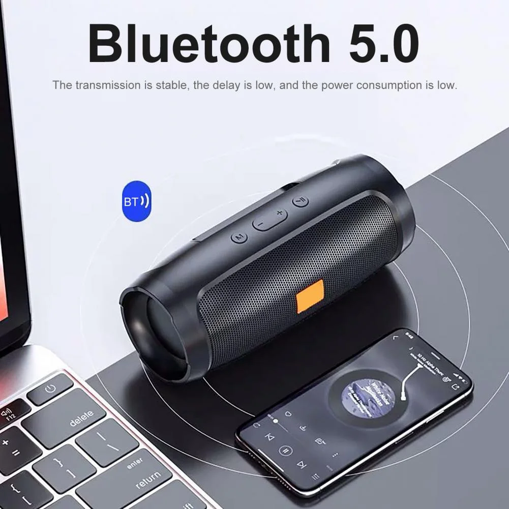 Portable Bluetooth Wireless Speaker Column Stereo HiFi Heavy Bass Soundbar Subwoof Loudspeaker AUX TF Card Support FM Radio | Электроника