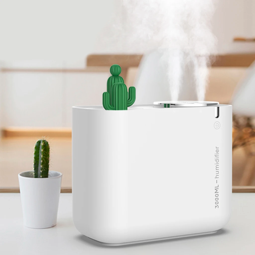 

3000ML Cute Design Ultrasonic Air Humidifier Aroma Essential Oil Diffuser for Home USB Fogger with LED Colorful Night Lamp