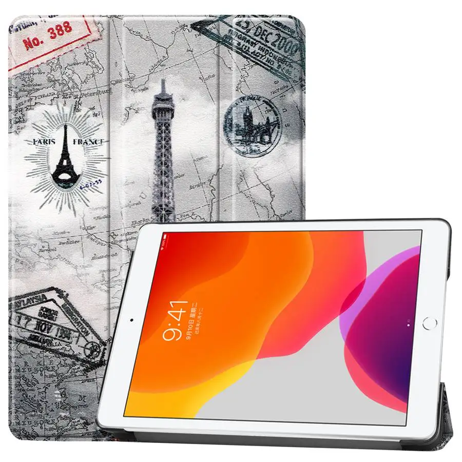 FGTT Магнитный чехол из искусственной кожи для iPad 10,2 Smart Stand Cover для Apple iPad 7 7th Generation A2200 A2198 A2232 Чехол+ пленка+ ручка - Цвет: FGTT