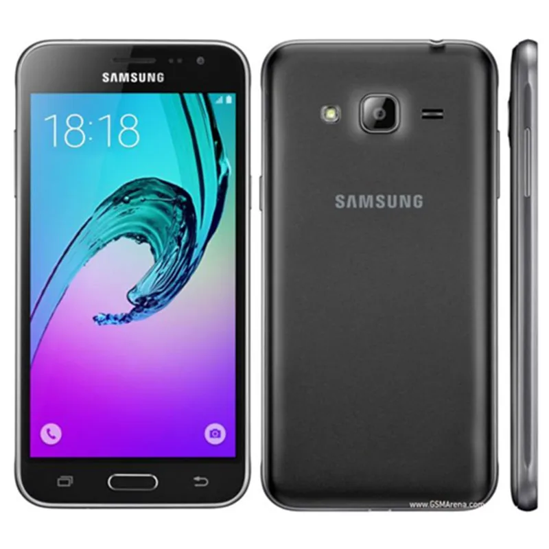 Восстановленный Оригинальный сотовый телефон Samsung Galaxy J3 (2016) J320F J320G Ouad Core One Sim 2 Гб