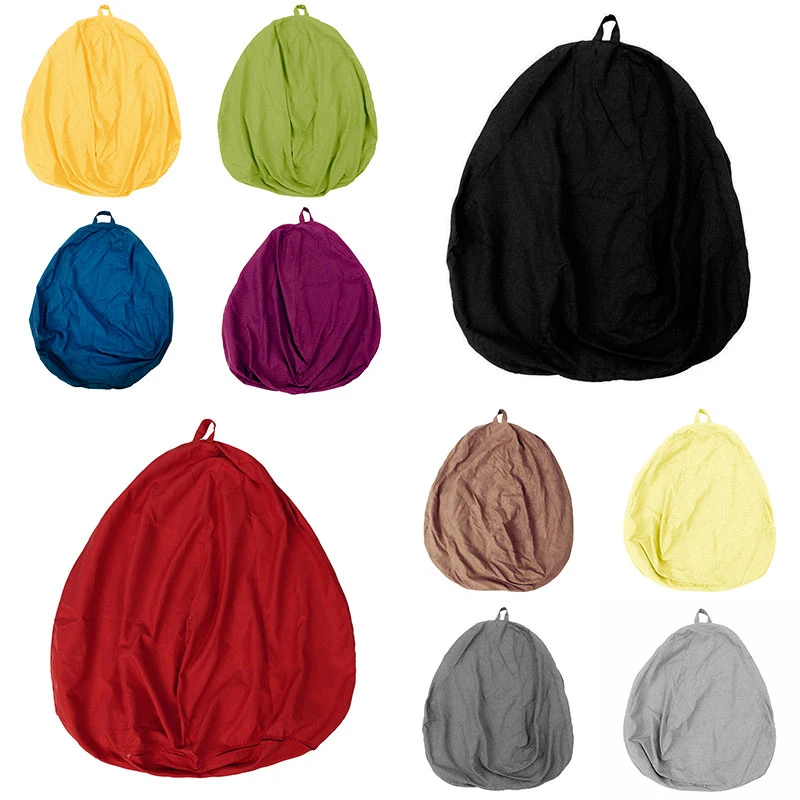 

Lazy Sofa Cover Solid Color Chair Covers Without Filler/Inner Bean Bag Couch Tatami Living Room Furniture Cover 2021 New