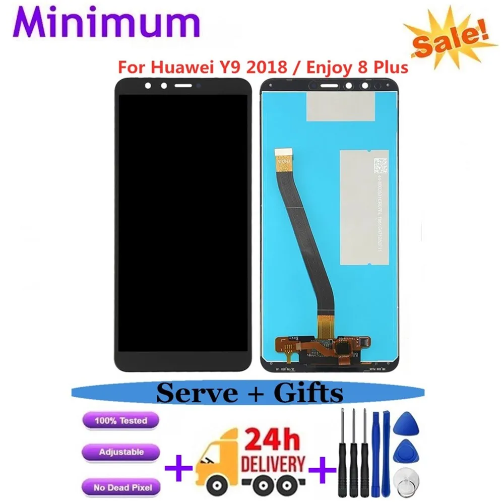 ЖК дисплей для Huawei Y9 2018 дигитайзер сенсорного экрана в сборе Enjoy 8 Plus с диагональю 5
