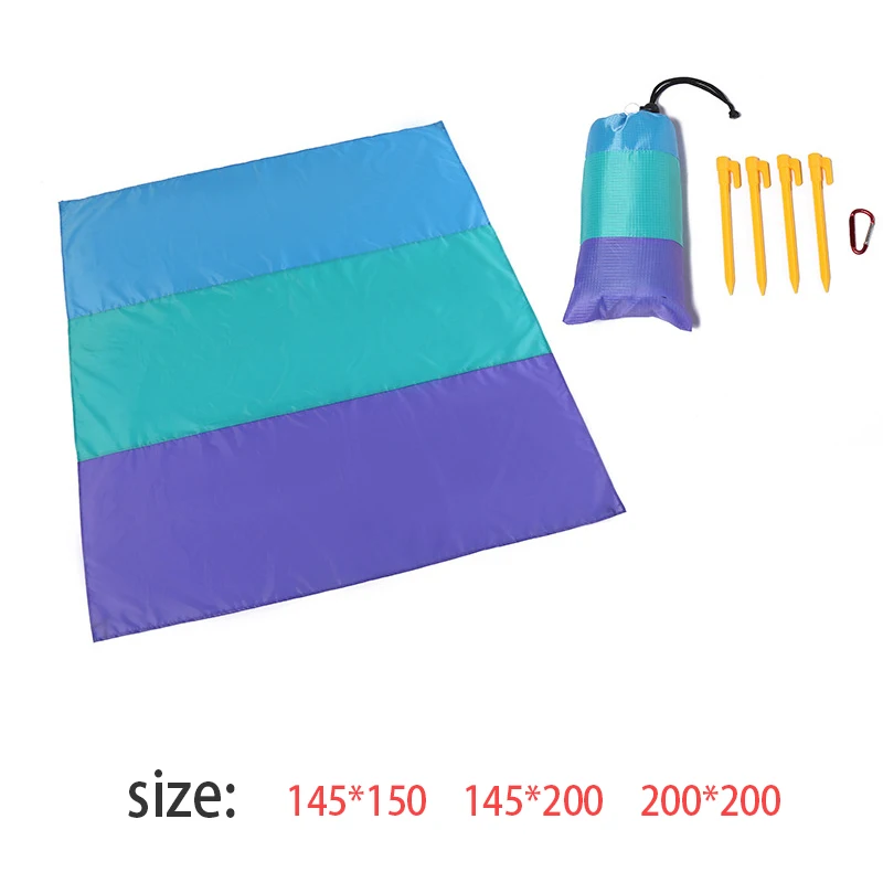

Portable Pocket Picnic Mat Waterproof Sand Beach Mat Outdoor Hike Camping Equipment Folding Blanket Tent Cover Camping Bed Mats