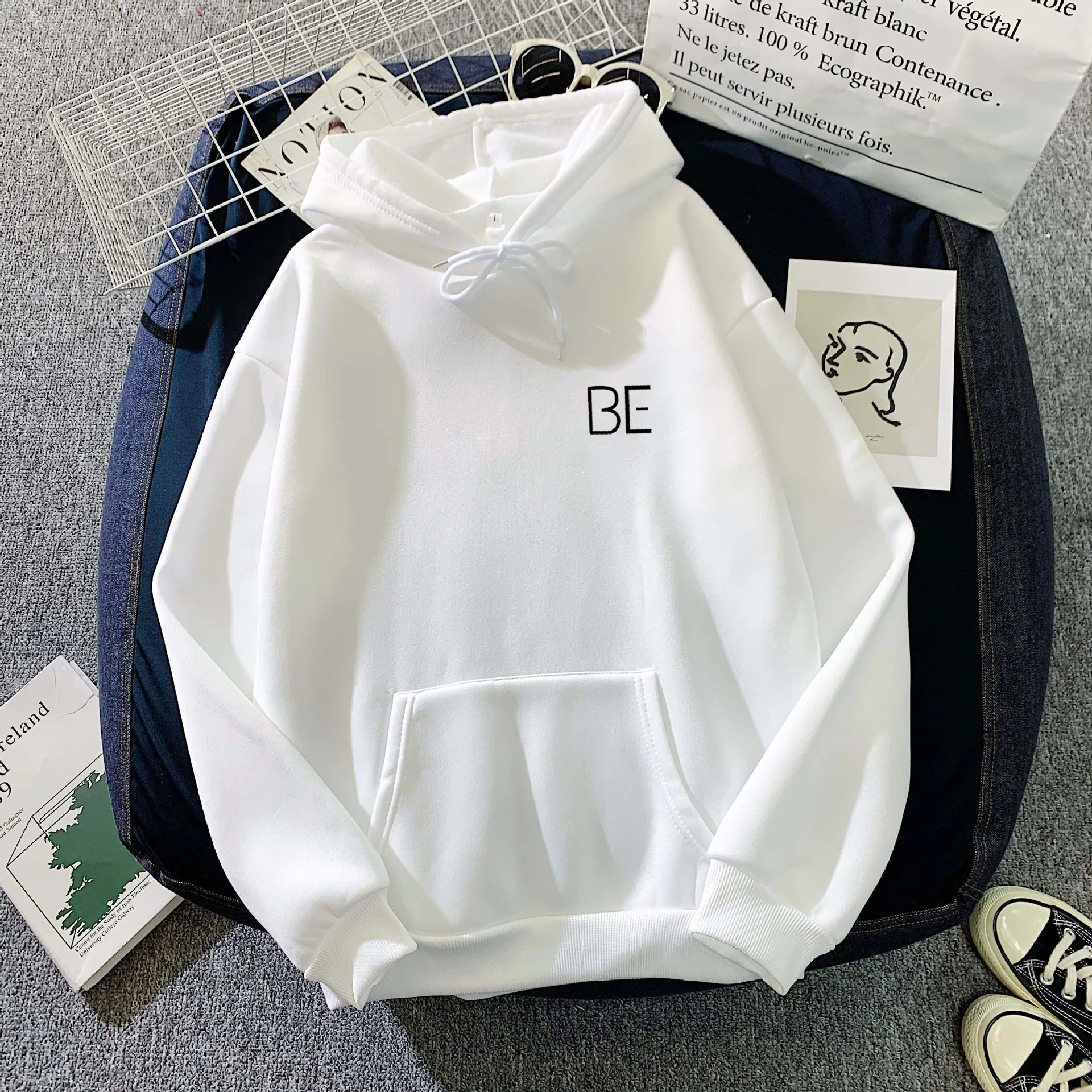 

Fashion Hoodie Sweatshirts Spring Autumn Women Loose Thickened Hooded Pullover Casual Sweatshirt Tops Sports Jumper Streetwear