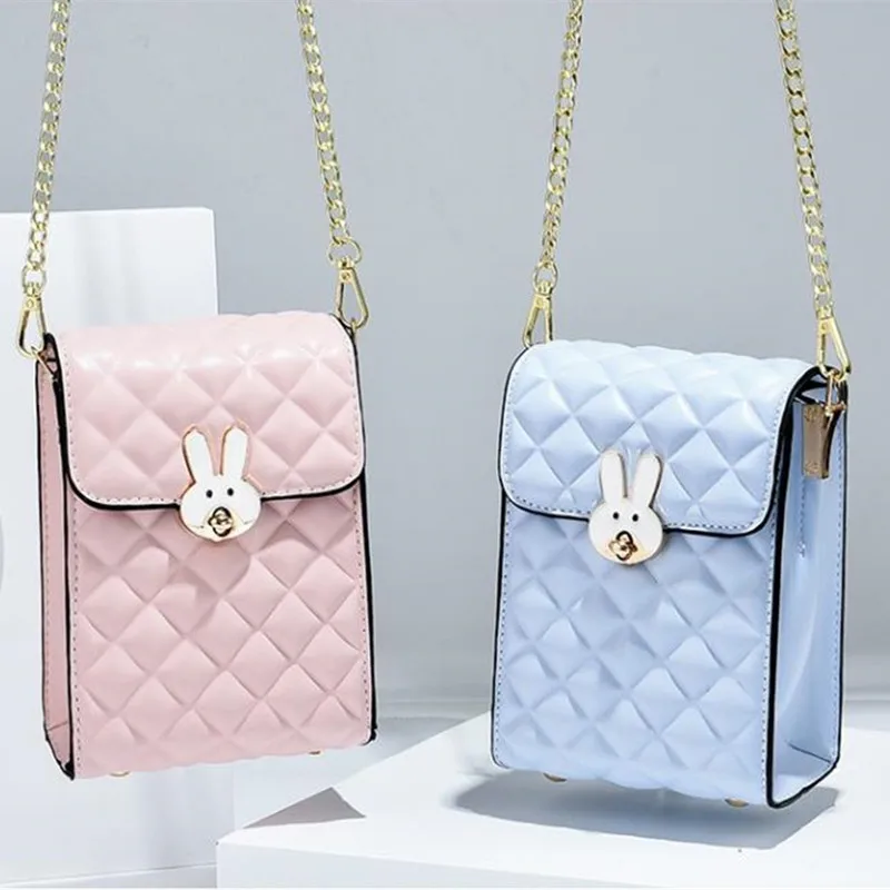 

2021 New All-match Rhombic Chain Mobile Phone Bag Ladies Shoulder Diagonal Lipstick Bag Fashionable Purses Luxury Designer Bag