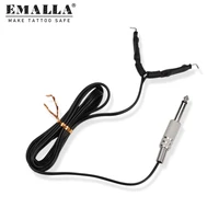 emalla 2pcs 1 8m tattoo clip cord tatoo machine cables hook line silicone for tattoo power supply clip cord supply