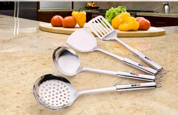 7 шт. нержавеющая сталь Кухня посуда набор шпатель ложка посуды полка | Дом и сад