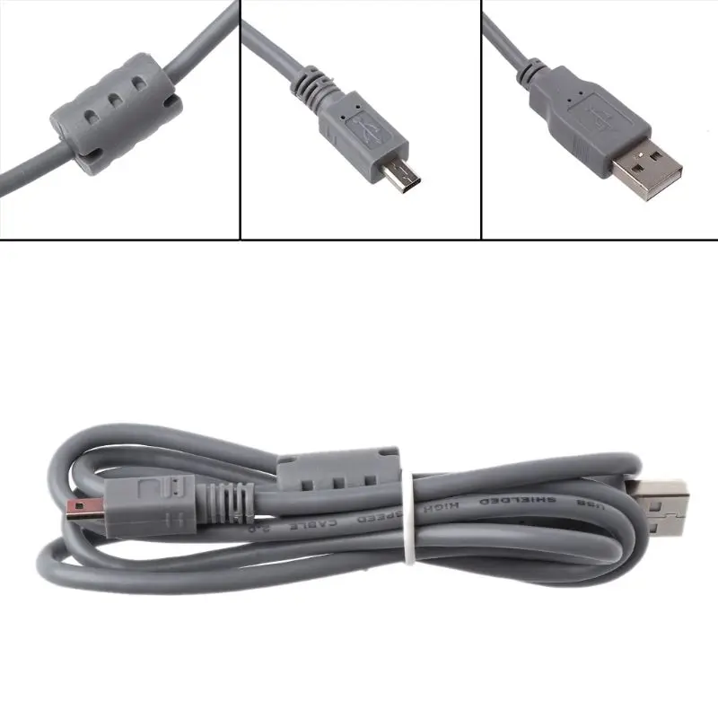 1 м USB к мини 8 контактный разъем USB зарядный кабель для Nikon для Canon для цифровой камеры SONY