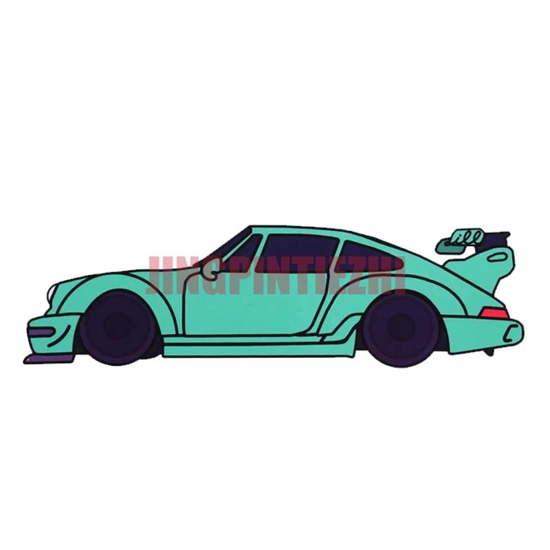 

Interesting Car Sticker for Rauh Welt Porsche Green Vinyl Sticker Car Bumper Decal Car Stickers Waterproof Window Accessories