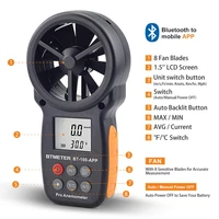 digital anemometer tester with mobile app wireless bluetooth vane anemometer meter measuring wind chillspeedtemperatureetc